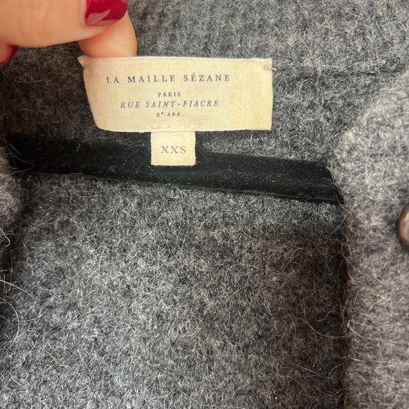 Sezane Long Mohair/Wool Blend Cardigan jacket - Picture 2 of 4